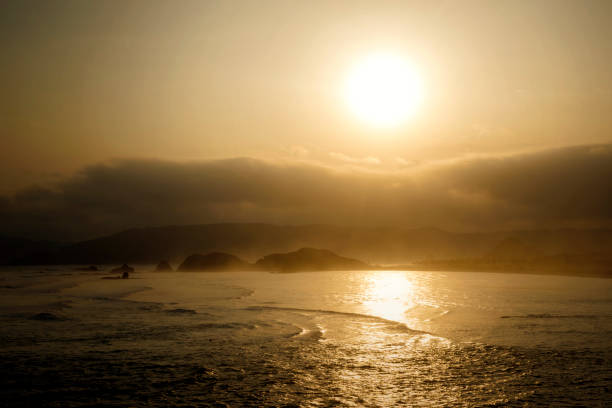 istock Beautiful seascape at sunset time 1164099267