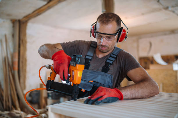 istock Male carpenter working at his workshop stock photo 1164099544