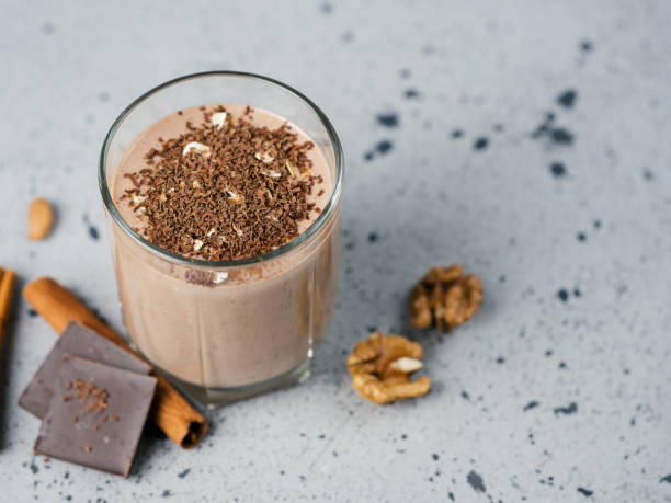 istock Milk Chocolate smoothie with cocoa nuts cinnamon 1164105837