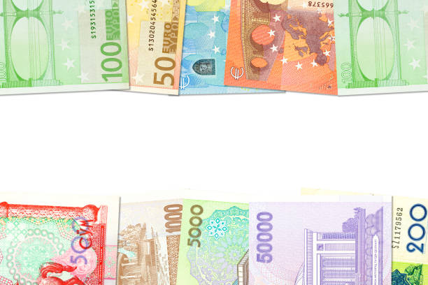 istock some Uzbek Som banknotes and Euro banknotes indicating bilateral economic relations with copy space 1164107532