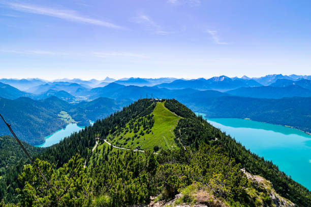 istock The view from the Herzogstand on the beautiful Walchensee 1164108172