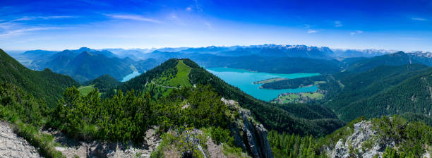istock The view from the Herzogstand on the beautiful Walchensee 1164108770