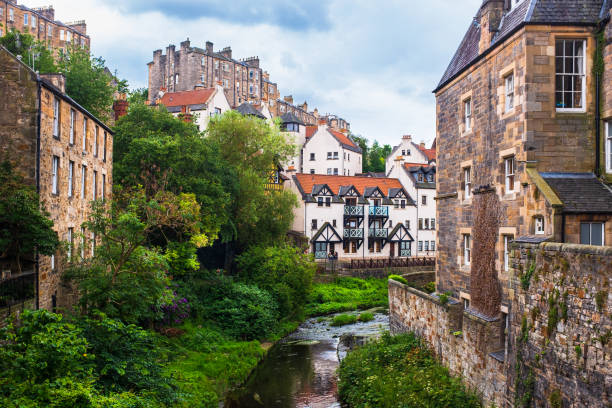 istock Edinburgh - architecture around the Water of Leith 1164111072