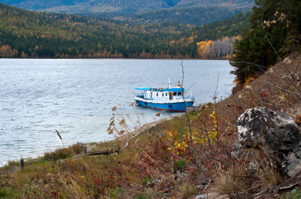istock Boat anchored in Snake Bay 1164114481