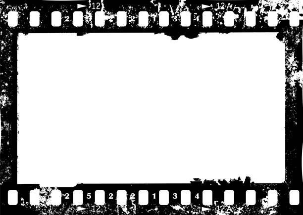 frame of camera film, grungy photo frame,with free copy space,vector illustration frame of camera film, grungy photo frame,with free copy space,vector illustration. Fictional design. contact sheet photos stock illustrations