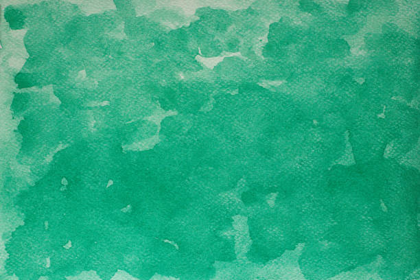 istock Abstract green watercolor brush illustration, Wwatercolor background 1164120450