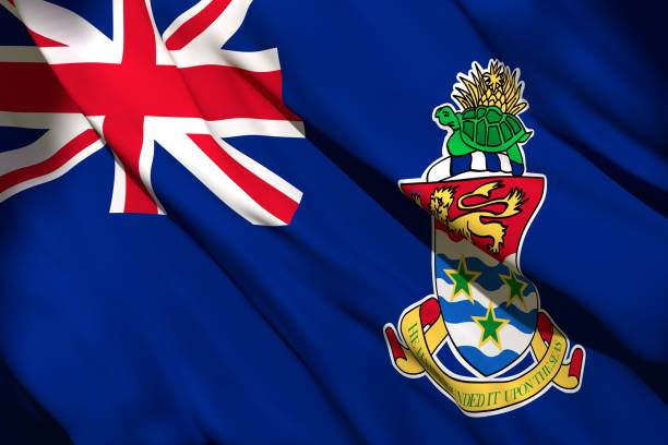 istock Cayman Islands flag waving 1164121124