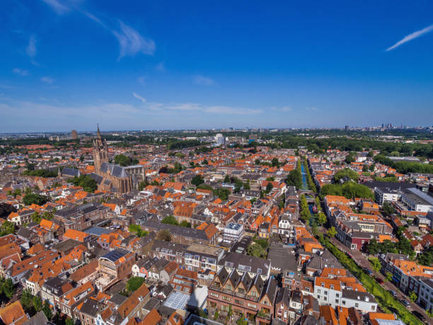 istock The skyline in Delft, Netherlands 1164122479