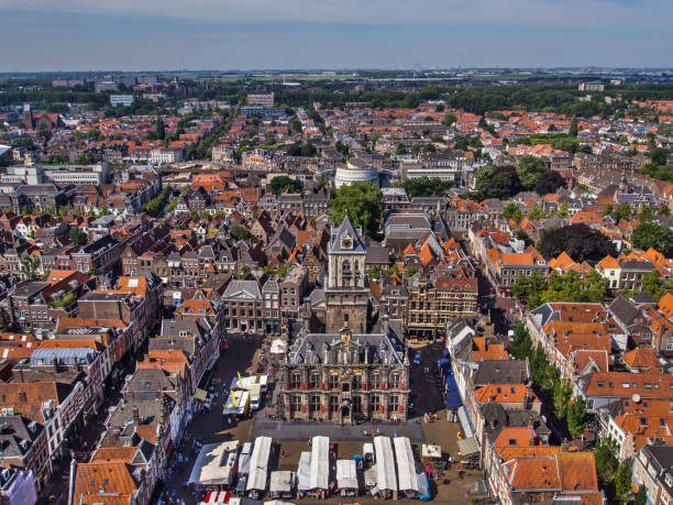 istock The skyline in Delft, Netherlands 1164122480