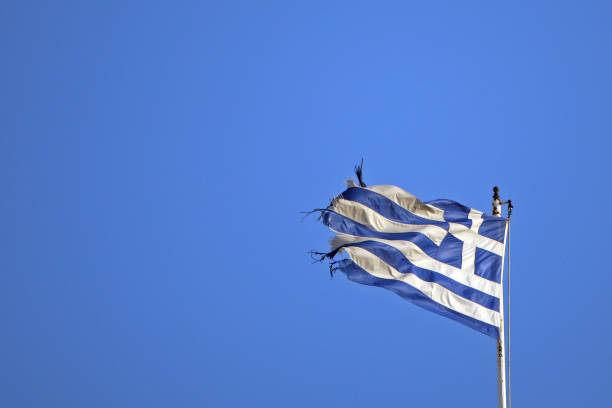 istock National flag of Greece 1164139020