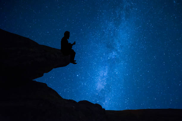 istock Lonely guitar player sings about love 1164141926