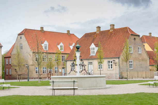 Old town of Christiansfeld - UNESCO, Denmark, Europe.
