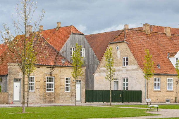 istock Old house in Christiansfeld, Denmark. 1164145268