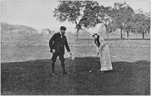 Antique photo: Golfing at Cannes