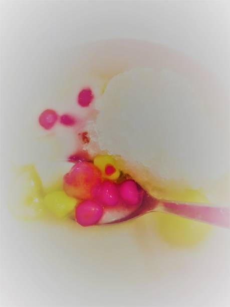 istock Thai Dessert  Thai Red Rubies Dessert (Tub Tim Grob) in coconut and syrup. 1164151229