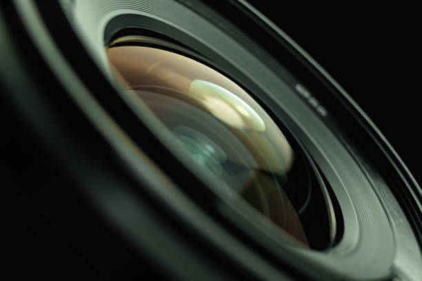 istock Close up beautiful camera lens background. Macro view. 1164154444