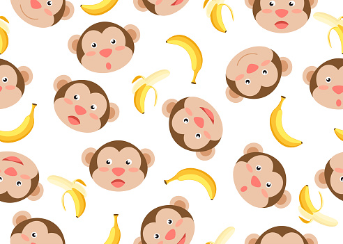 Free download of cute monkey wallpaper vector graphics and illustrations,  page 32