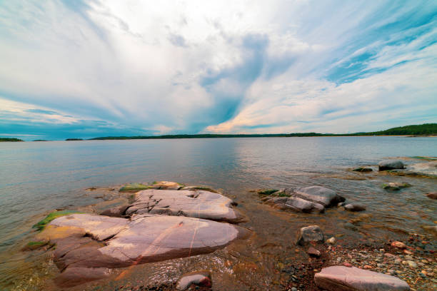 istock Islands in Lake Ladoga. 1164155629