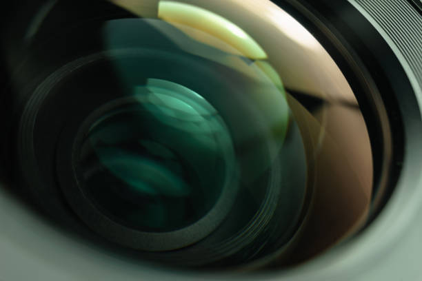 istock Close up beautiful camera lens background. Macro view. 1164156734