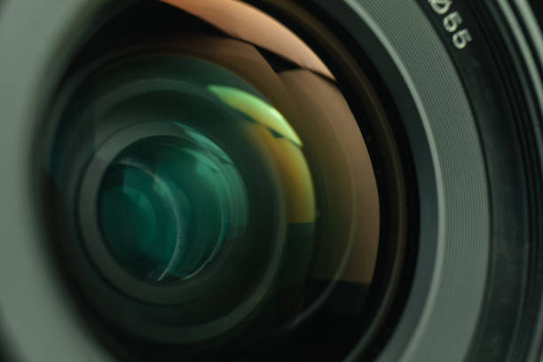 istock Close up beautiful camera lens background. Macro view. 1164156808