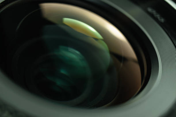 istock Close up beautiful camera lens background. Macro view. 1164156884