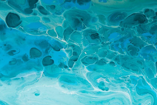 istock Green and blue marble texture design with stains 1164157026