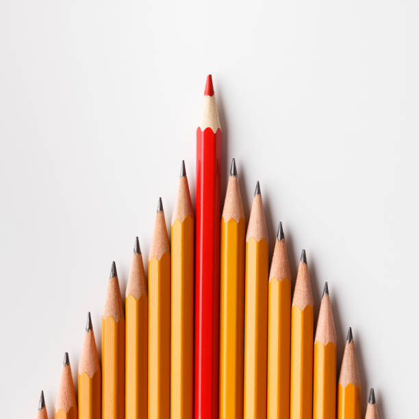 istock One red pencil leading similars crowd on white background 1164157530