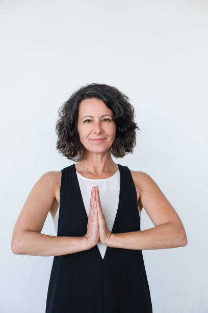 istock Content middle aged woman smiling at camera 1164158729