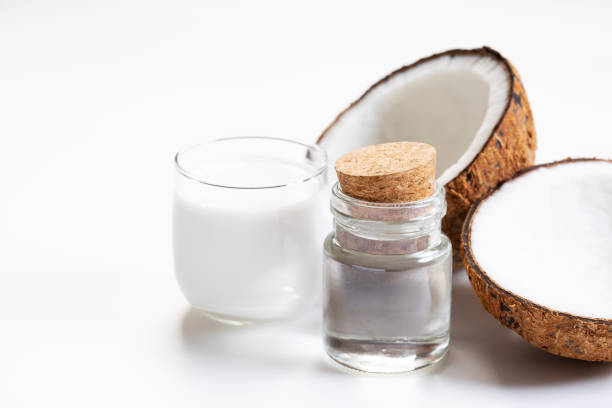 istock Coconut with hard shell and coconut products 1164159687