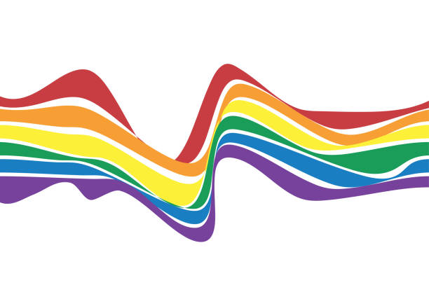 LGBT Rainbow color wave flag Pride of Gay,Lesbian wave colorful concept vector background LGBT Rainbow color wave flag Pride of Gay,Lesbian wave colorful concept vector background lesbian flag stock illustrations