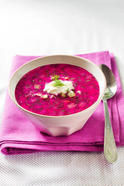 istock Holodnik - traditional Lithuanian (Russian, Ukrainian, Belorussian, Polish) cold beetroot soup 1164167208