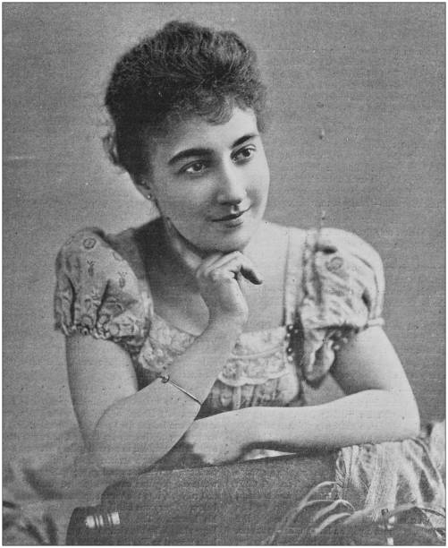 istock Antique photo: Portrait of woman, Jeanne Douste 1164168693