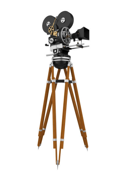 istock Vintage Movie Camera Isolated 1164173628