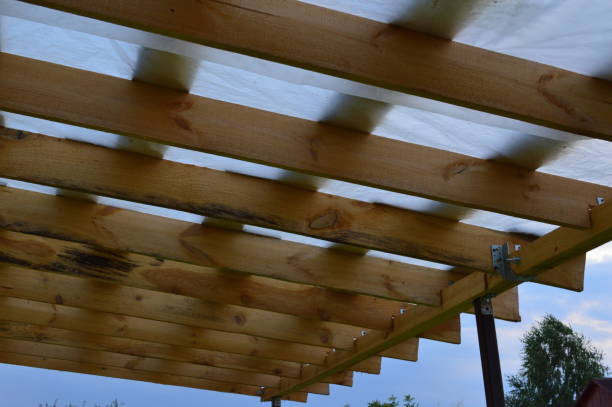 istock Roof construction and the roofing 1164177559