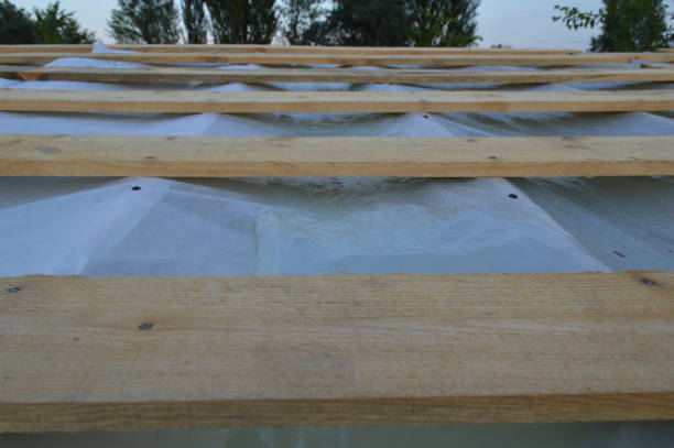 istock Roof construction and the roofing 1164177793