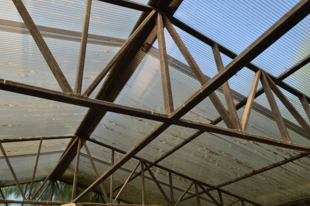 istock Roof construction and the roofing 1164177876