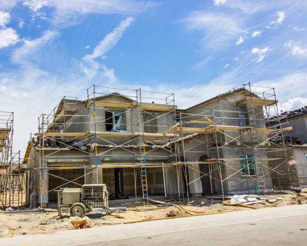 istock Stucco Phase Of New Two Story Home Construction 1164179472