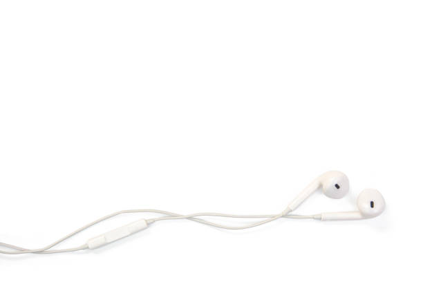 istock white earphones isolated on white background with clipping path 1164181071