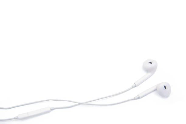 istock white earphones isolated on white background with clipping path 1164181141