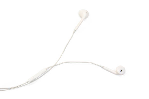 istock white earphones isolated on white background with clipping path 1164181162