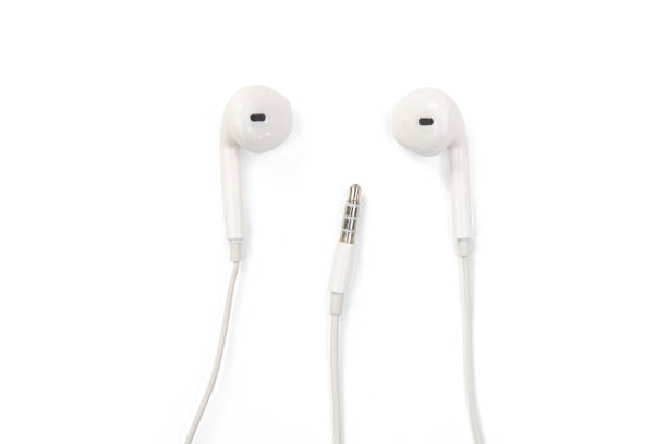 istock white earphones isolated on white background with clipping path 1164181165