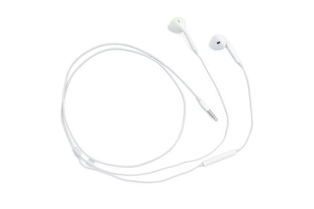 istock white earphones isolated on white background with clipping path 1164181274