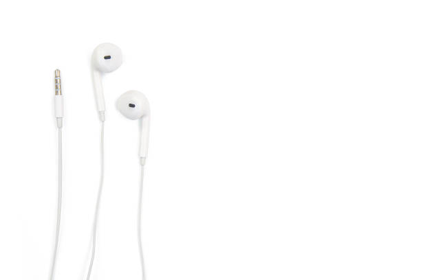 istock white earphones isolated on white background with clipping path 1164181278