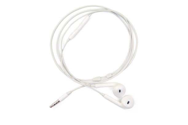 istock white earphones isolated on white background with clipping path 1164181347
