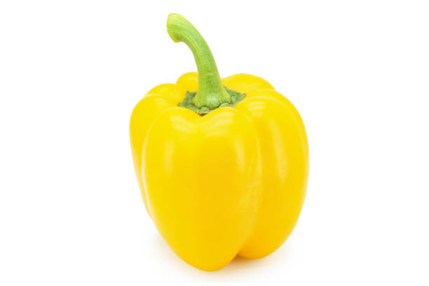 istock Yellow bell pepper or Sweet pepper or Capcicum isolated on white background with clipping path 1164182245