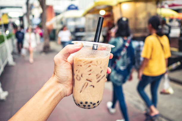 istock Boba milk tea on the street 1164183884