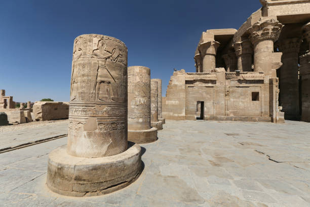istock Column in Kom Ombo Temple, Aswan, Egypt 1164184194