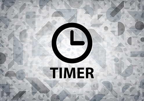 Timer White Background Stock Illustration - Download Image Now - Clock ...