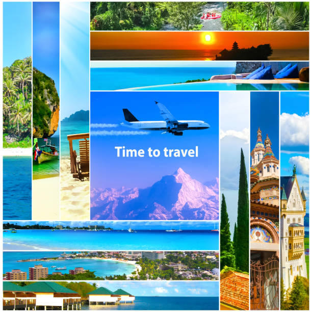 istock Tour packages concept. Collage for travel theme 1164186994