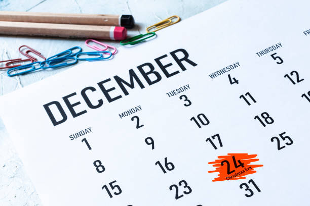 istock christmas eve 2019 marked on calendar 1164187159